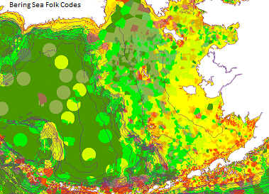 Bering Sea Folk Codes, interpolated