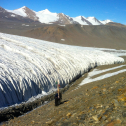 hike up the Canada Glacier via the moraine. G Rue