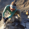 Grad student Sarah Crump saws a rock sample off a boulder on #Baffin Island http://instaar.colorado.edu/research/projects/baffin-island-2013-field-season/ #GirlsWithToys