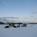 Base camp in the evening